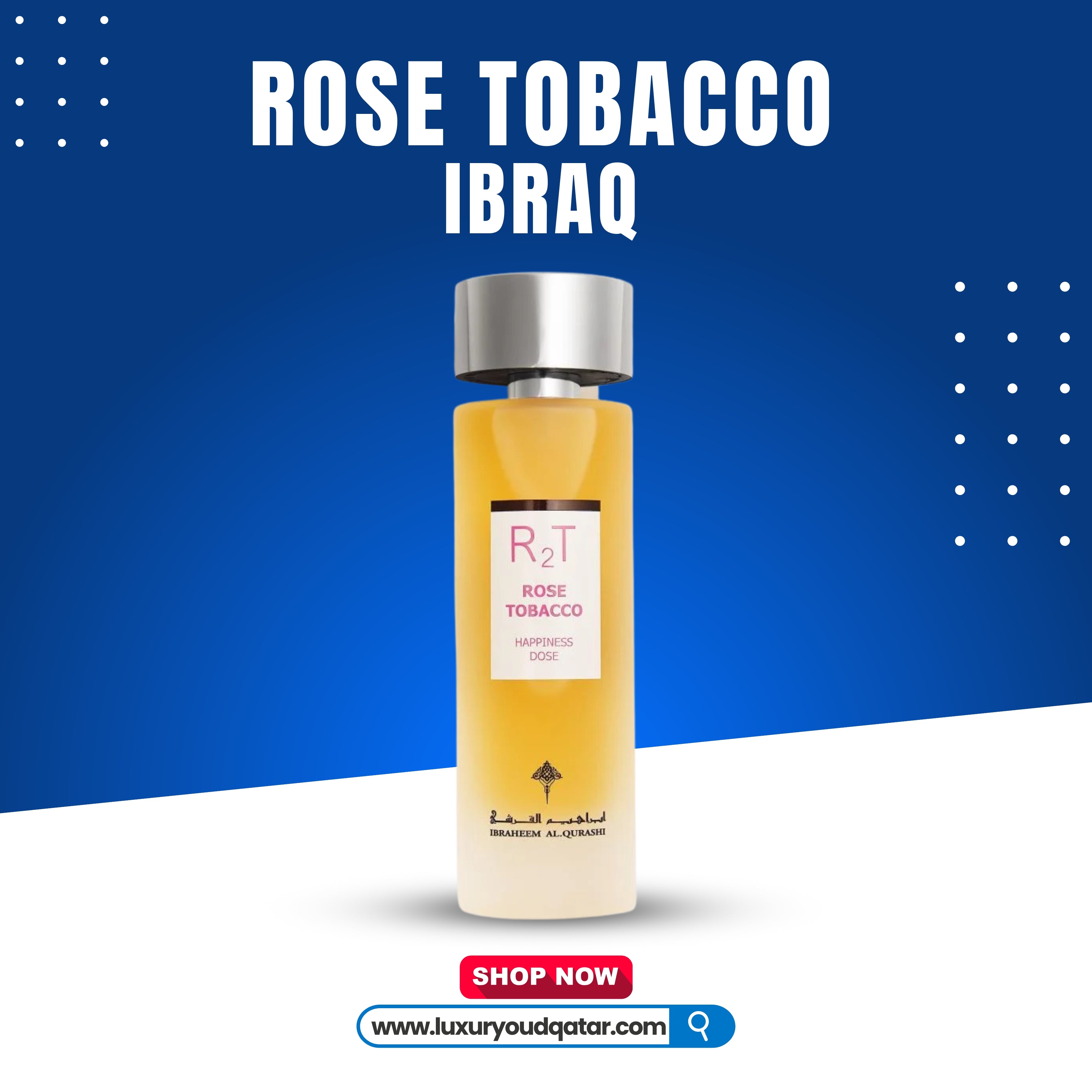 happiness dose rose tobacco Eau De Parfum 75ml IBRAQ UK Al Rashid Galleria This 75ml bottle offers a unique fragrance that lingers beautifully Take your dose of